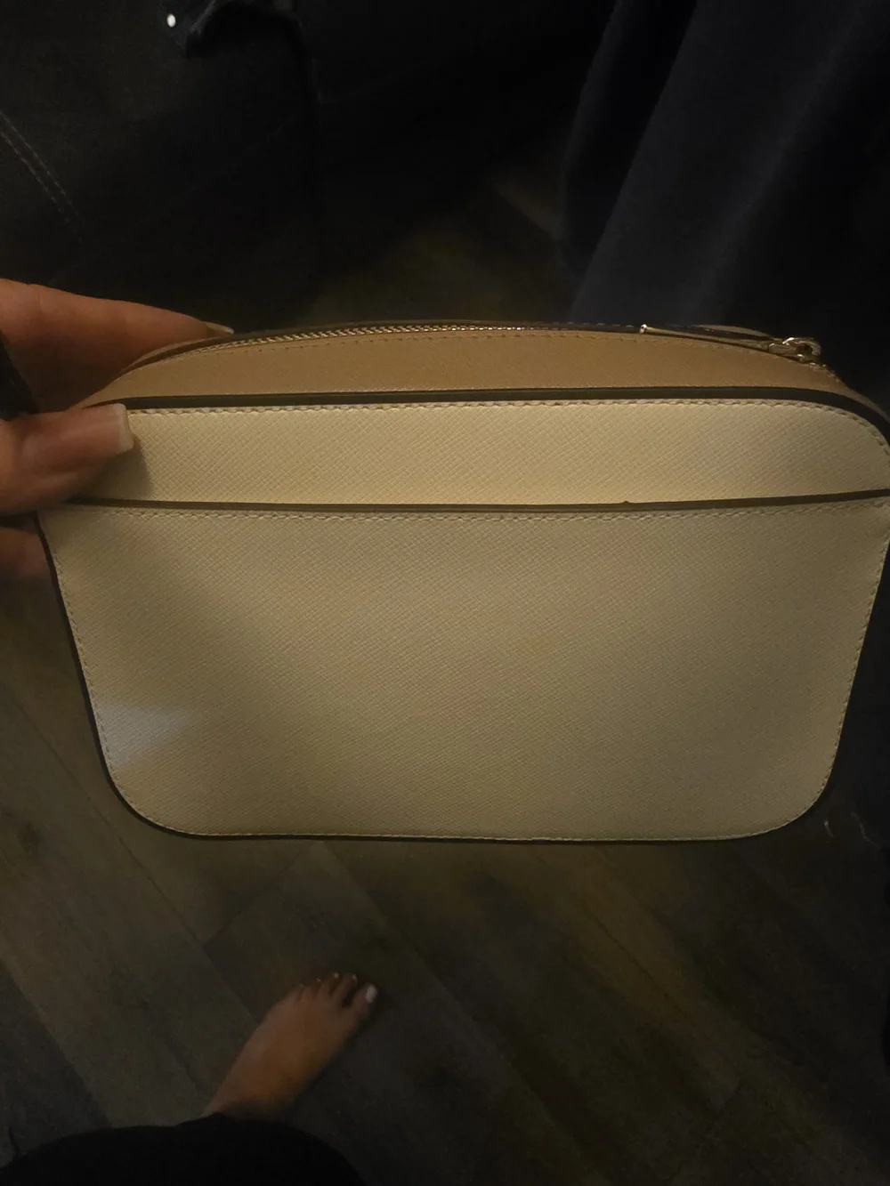 kate spade Cream and Tan Crossbody Camera Bag